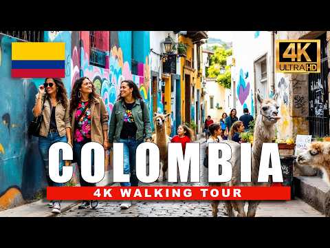 🇨🇴 Bogotá 4K Walk | Colombia’s Historic Center, Local Life & Street Culture