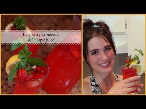 How to Make Raspberry Lemonade & "Hippie Juice"  | Jenny Lynne