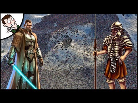 Massive 500 Jedi v 40000 Romans Battle - Ultimate Epic Battle Simulator Gameplay 1.1