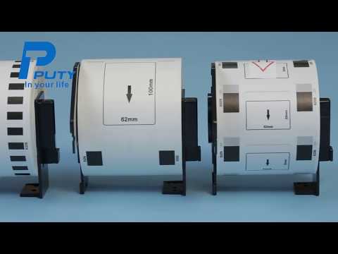 PUTY compatible for Brother DK series label rolls