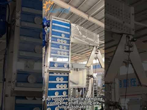 Orange juice bottle and grapefruit juice double-head capping machine, glass bottle capping machine