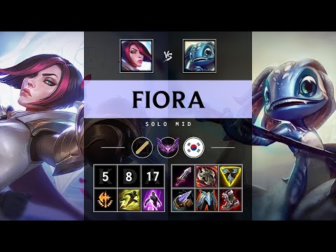 Fiora Mid vs Fizz - KR Master Patch 25.20