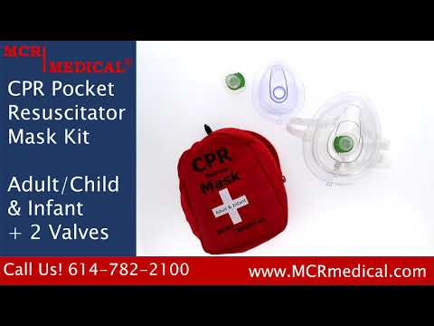 MCR Medical CPR Pocket Resuscitator Mask, Adult/Child & Infant & 2 Valves Unboxing Video