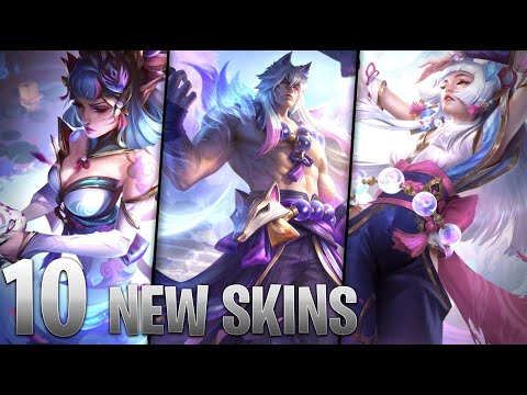 ALL 10 NEW SPIRIT BLOSSOM 2022 SKINS SPLASH ARTS - League of Legends
