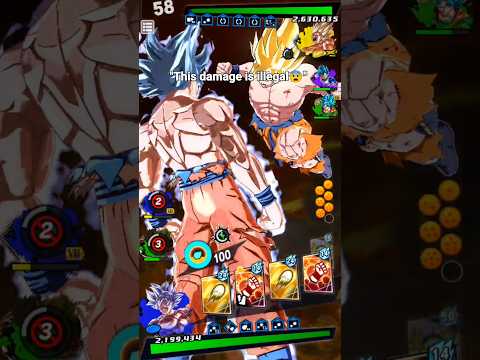 "MUI Goku Shocked Ultra SSJ Goku😳!!!" (Dragon Ball Legends) #dblegends #dbl #shorts