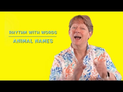 Rhythm with Words (Animal names) - clap along using the syllables in different animal names.