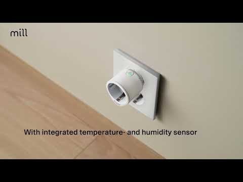 Išmanusis elektros lizdo kištukas Mill Smart WiFi Plug, baltas (MILLSMARTPLUG) video