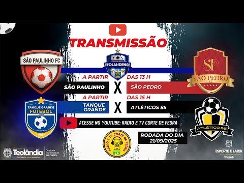 Campeonato de futebol de Teolândia, domingo 21 de setembro 13H