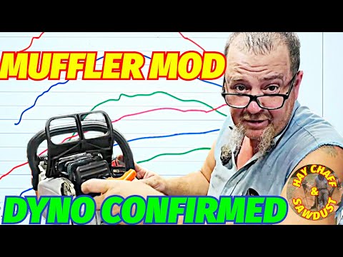 MUFFLER MOD & CHAINSAW DYNO Test of STIHL MS361 Clone (Holzfforma Farmertec G366)