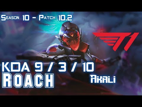 T1 Roach AKALI vs JAX Top - Patch 10.2 KR Ranked