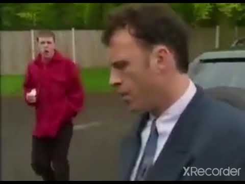 Brookside: Barry Grant punches Simon Howe (21st June 1994)