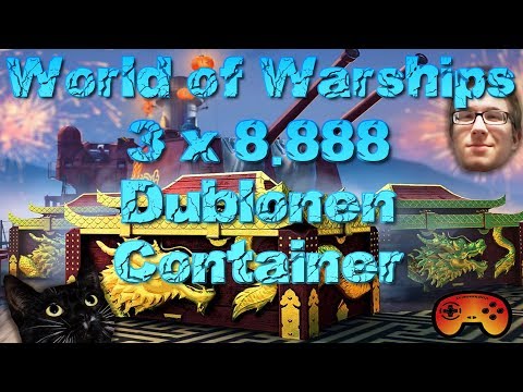 3 x 8.888 Dublonen Container opening "Mond-Neujahr" in World of Warships