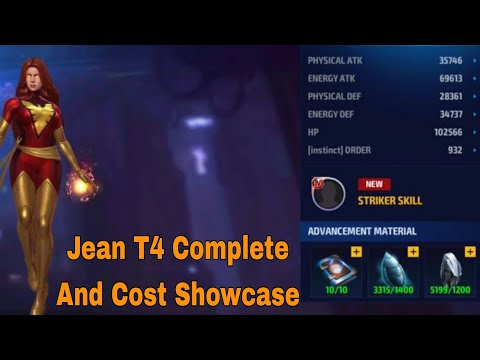 Jean T4 Complete And T4 Cost Details - Marvel Future Fight
