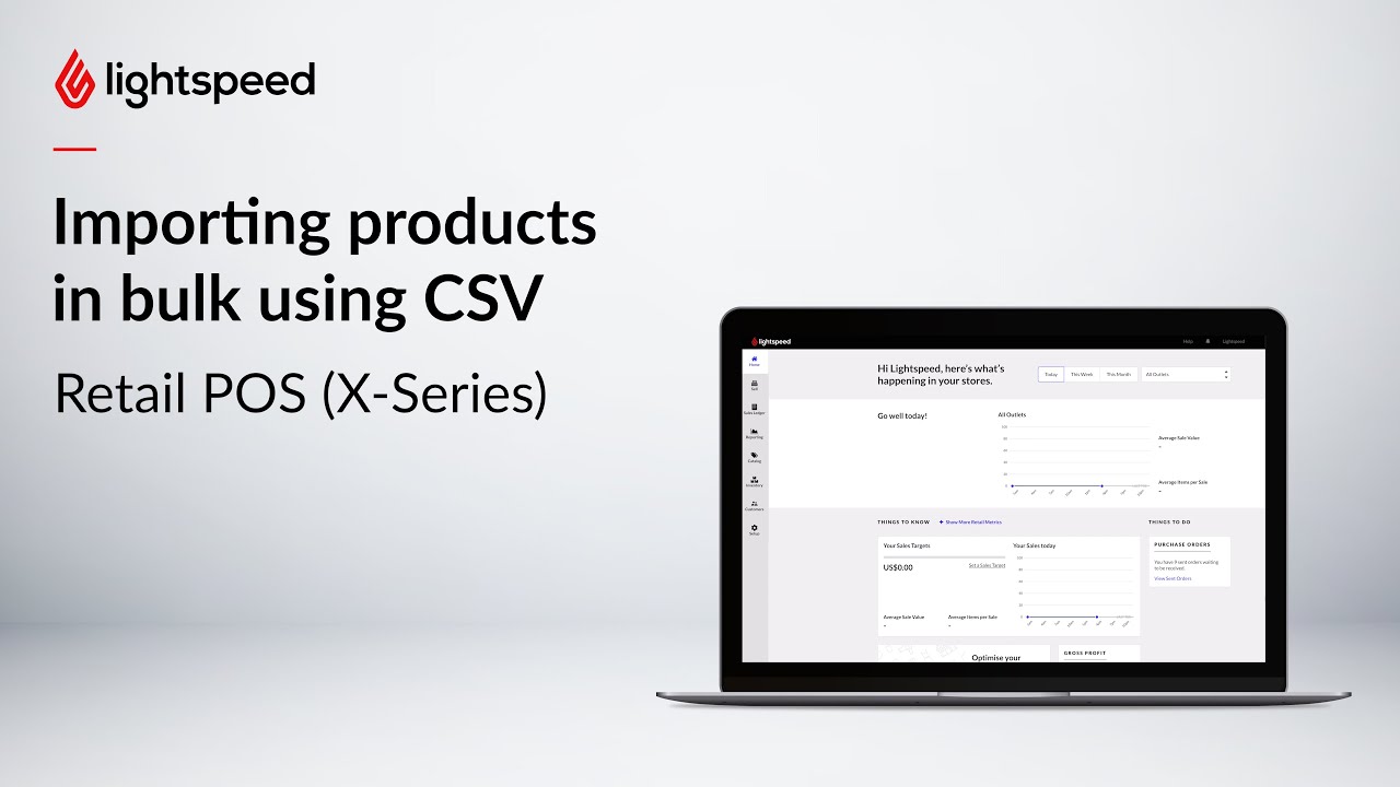 Importing products in bulk using CSV