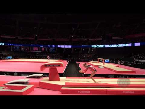 NYGAARD Thea Mille (NOR) - 2015 Artistic Worlds - Qualifications Vault 1