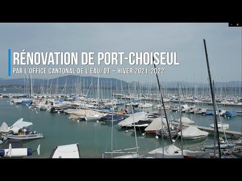 Travaux de rénovation de Port-Choiseul, à Versoix