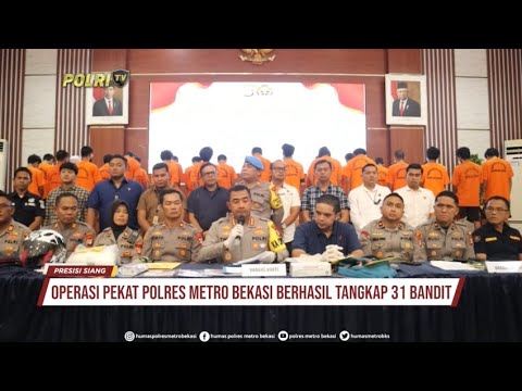 POLRES METRO BEKASI RILIS PENGUNGKAPAN KASUS