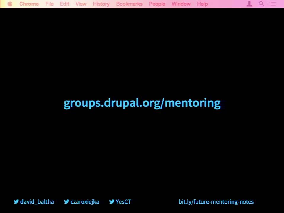 DrupalCon Barcelona 2015: The Future of Mentoring