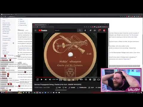 Vaush Reacts to N*zi Swing Music (Full Clip)