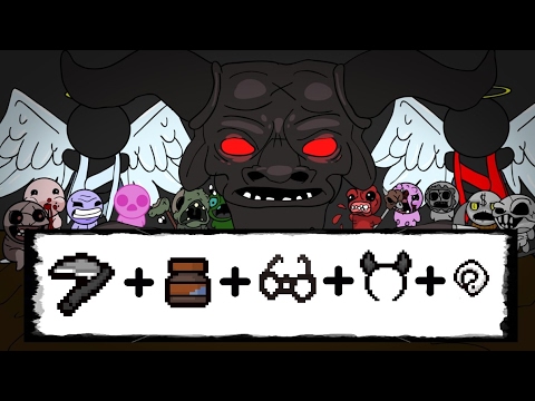 TBOI MEGASATAN RUN OP: Death's Touch + Rubber Cement + Double Shot + Ring Worm + Locki´s Horns