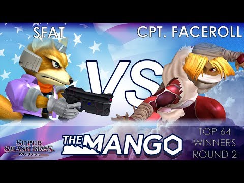 The Mango - CLG | SFAT (Fox) VS Captain Faceroll (Sheik) - SSBM Top 64 - Winners Round 2