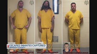 How did three inmates escape the Berkeley County jail