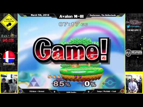 Avalon M-III - FGFalcon + nvrmnd Vs Tempo | Westballz + Faab - SSBM Doubles Winners R2