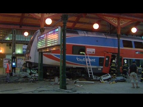 Nehoda vlaku Praha Masarykovo nádraží