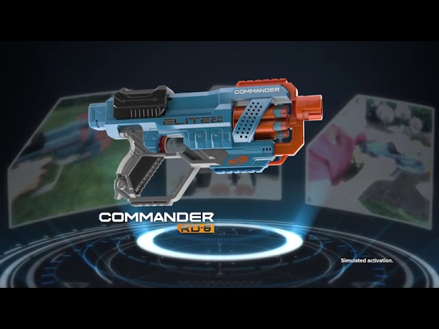 Vídeo relacionado con Hasbro Nerf 2.0 Commander RC-6, Lanzador de Dardos de Juguete, 12 Piezas, Juegos al Aire Libre para Niños y Niñas de 8 Años o Más, Tambor Giratorio