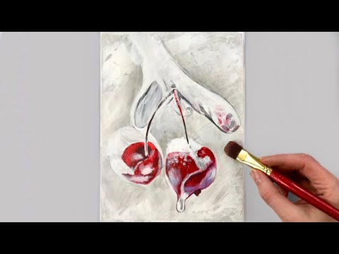 365 days challenge-day 217/Step by Step Acrylic Painting for Beginners