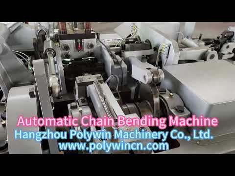 Chain bending machine, making G80 and G100 chains #linkchain #chainmaking #bendingmachine