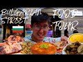 BULGARIAN STREET FOOD TOUR THE BEST PORK RIBS EVER Trying Out Local Food In Plovdiv Bulgaria