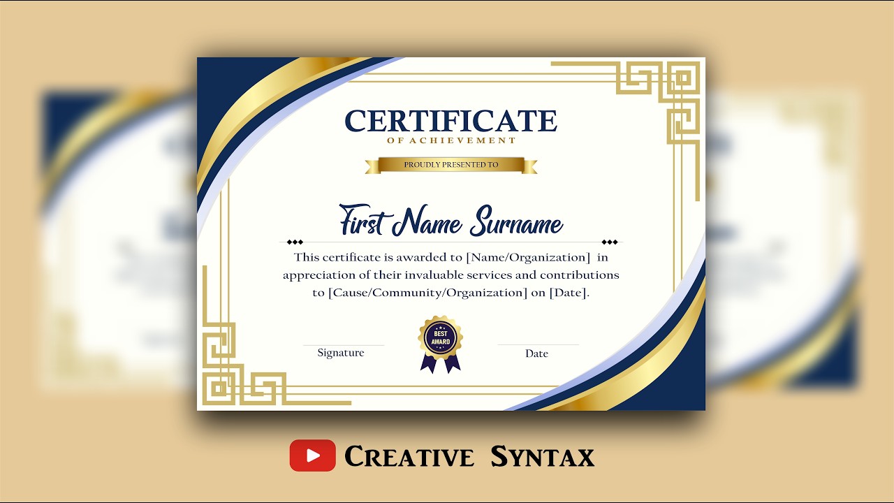 How to Design a Certificate and Badge in CorelDRAW, Step by Step Tutorial for Beginners, US Print