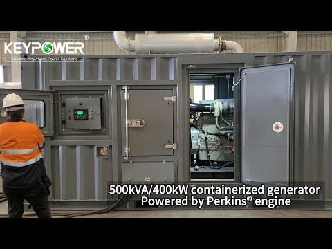 500KVA Containerized Generator Powered By Perkins Acceptance Inspection