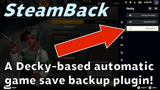 Steam Deck: Protect Your Save Games with Decky's Steamback Plugin