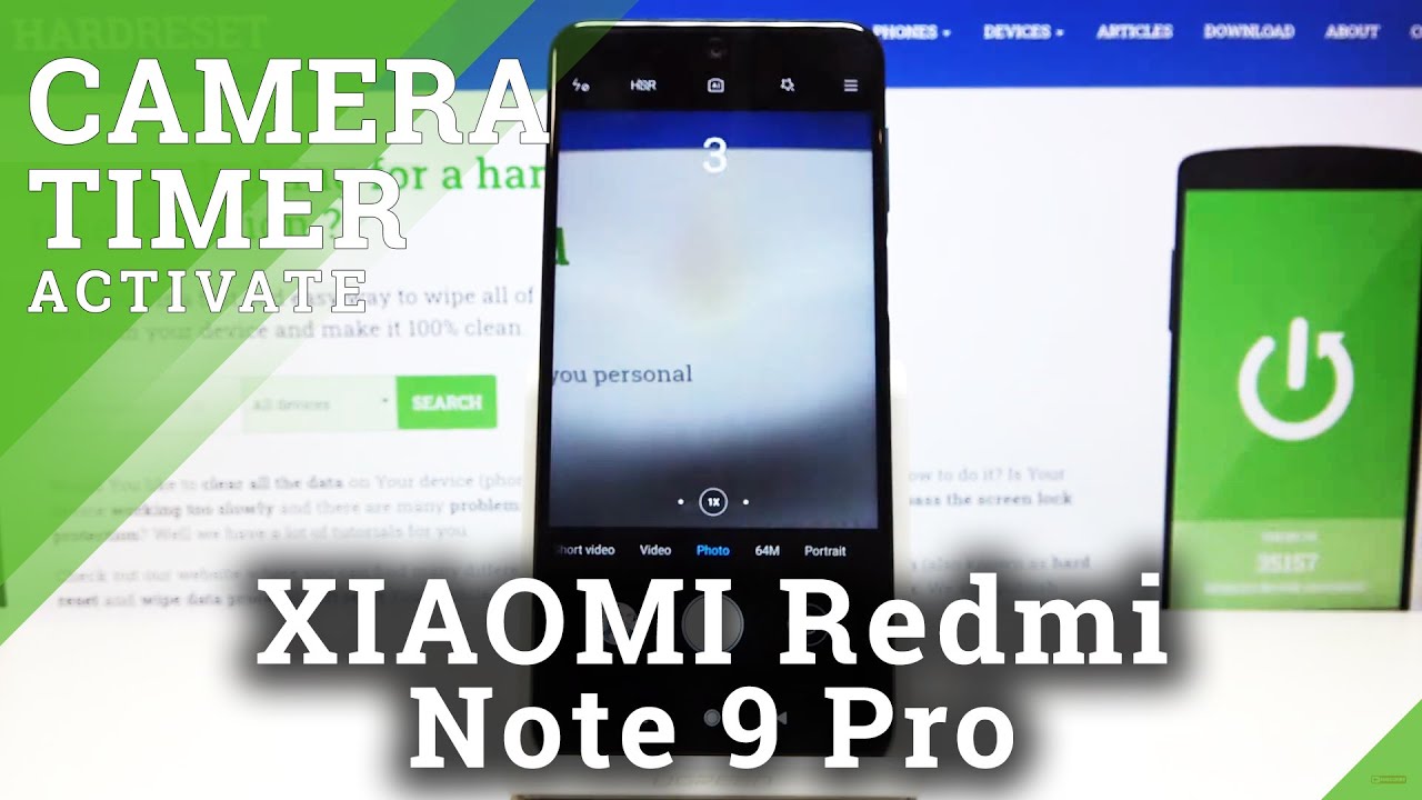 How to Set Camera Timer in XIAOMI Redmi Note 9 Pro- Find Camera Countdown