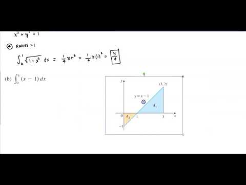 Math 1A 5.2 Example 4 Using geometry to evaluate integrals