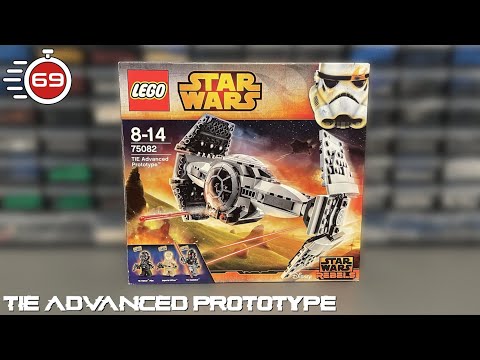 69 Second Review of LEGO Star Wars TIE Advanced Prototype! (75082)