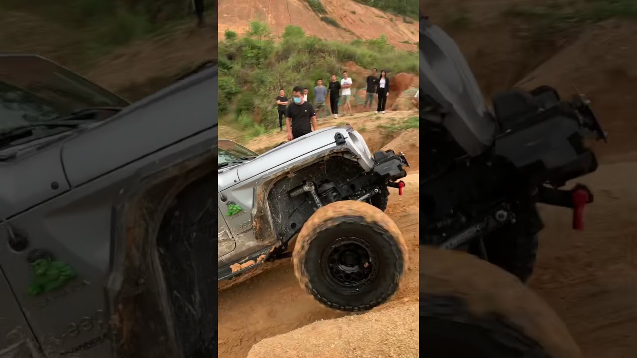 lady driver with 4 inch lift 37 inch tire Jeep Wrangler Sahara no suck