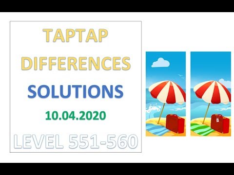 TapTap Differences Answers Level 551-560 Solutions