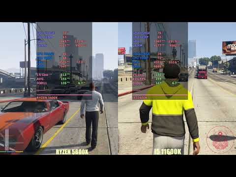 AMD Ryzen 5600x vs Intel i5 11600k (stock speed)