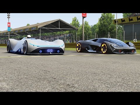 Mercedes-Benz Vision EQ Silver Arrow Concept vs Lamborghini Terzo Mellennio Concept