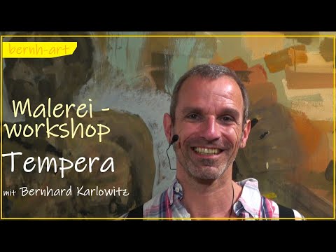 Worauf kannst Du malen? Wie grundieren? Malgrund? Temperamalerei Workshop mit Temperamaler Bernhard