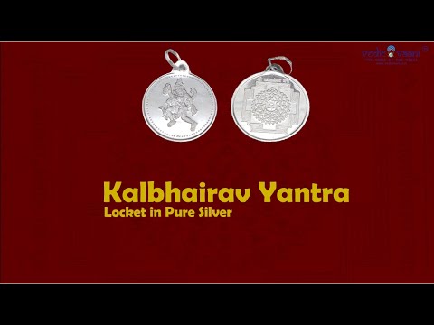 Kalbhairav Yantra Locket in Pure Silver video