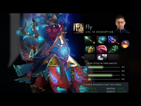 Dota 2 Replay 7.32E Fly's Disruptor Top Support  [Shopify Rebellion vs 5RATFORCESTAFF]