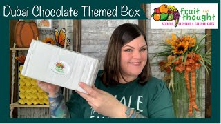 Fruit for Thought // Limited Edition Dubai Chocolate Themed Box Unboxing