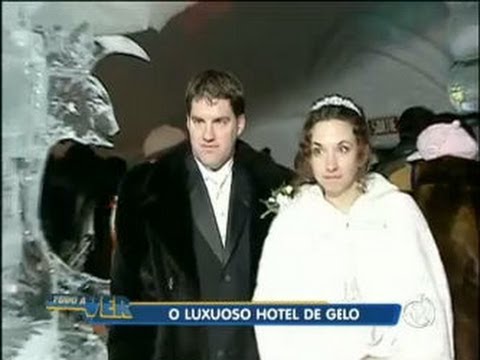 Tudo a Ver 04/05/2011: Hotel de gelo no Canadá atrai casais para casamento exótico