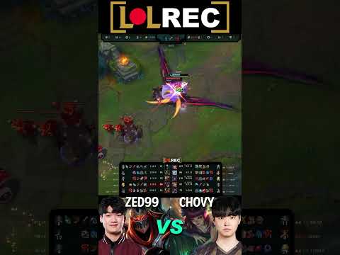 GEN Chovy vs ZED99 - AHRI vs BEST ZED KR #shorts #highlights #zed99 #chovy #leagueoflegends #lol