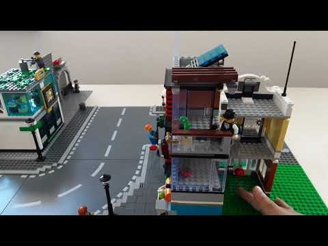 Legostadt Teil 3 Stadthaus mit Café umstellen
