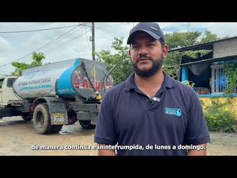 📍Lomas de Sargentillo | Hemos entregado más de 450 tanques y 13.000 m³ de agua potable